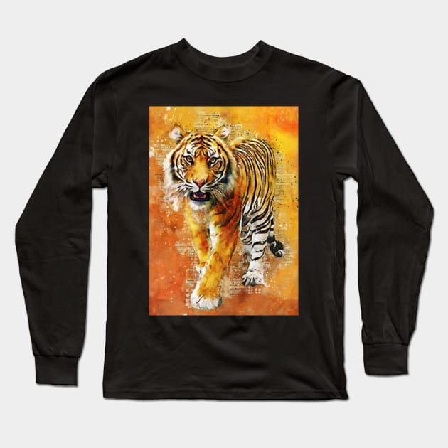 Tiger Long Sleeve T-Shirt by Durro